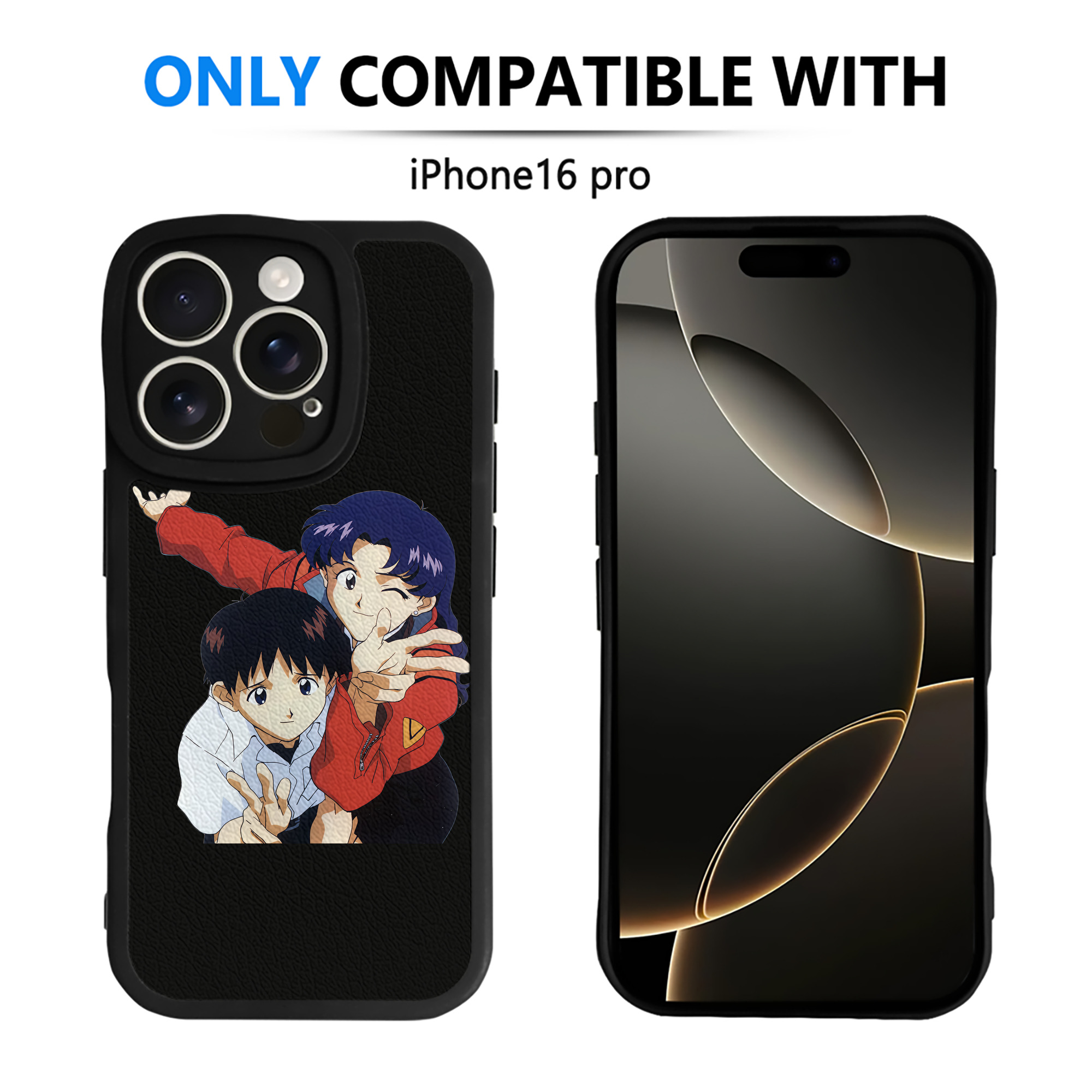 （画像用） EVA 新世紀エヴァンゲリオン 【iPhone 16シリーズ対応】シリコンスマホケース（レザー調） 材質：シリコン